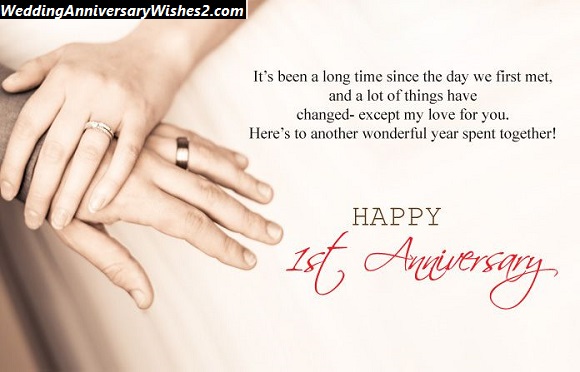  100 1st Wedding Anniversary Wishes Messages Quotes For Everyone 